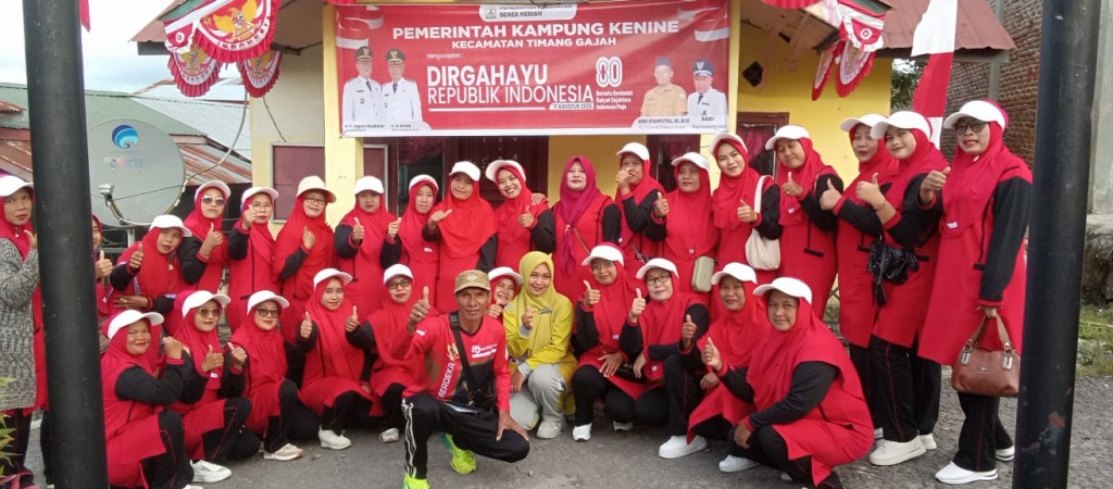 Memperingati Dirgahayu HUT RI ke 80 kampung Kenine Kecamatan Timang Gajah Kabupaten Bener Meriah